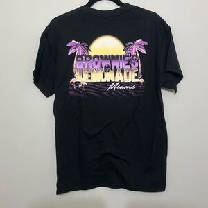 Brownies & Lemonade Miami‎ Mens Black Graphic Short Sleeve T-Shirt Size Medium